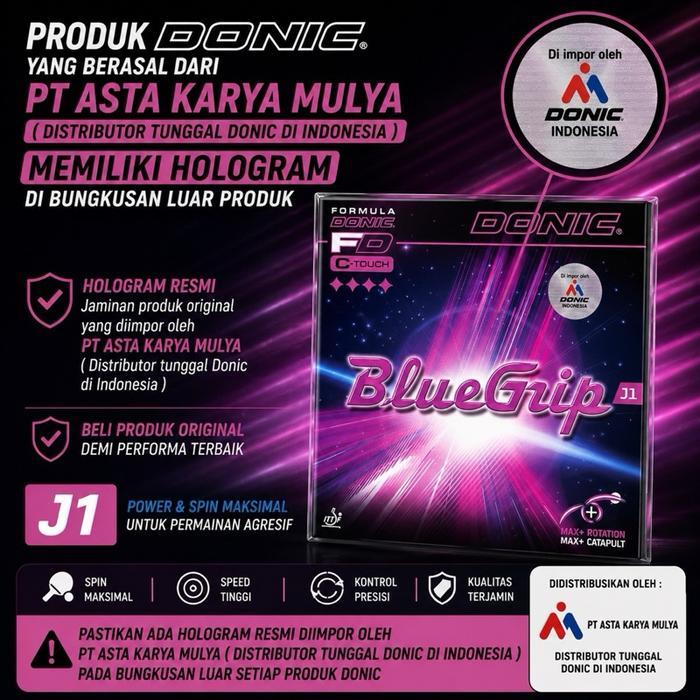 Donic Bluegrip J1 Karet Pingpong