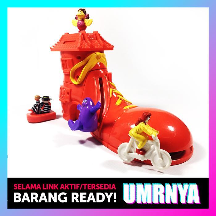Happy Meal Ronald Shoe (Sepatu Ronald) 1999, 1 Set 4pcs Mainan MCD
