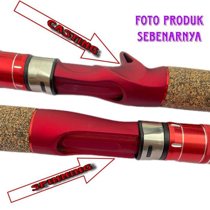 READY PHOENIX LAND Joran Telescopic Spinning Casting, Blank Kuat Lentur Responsif, Ring Joran