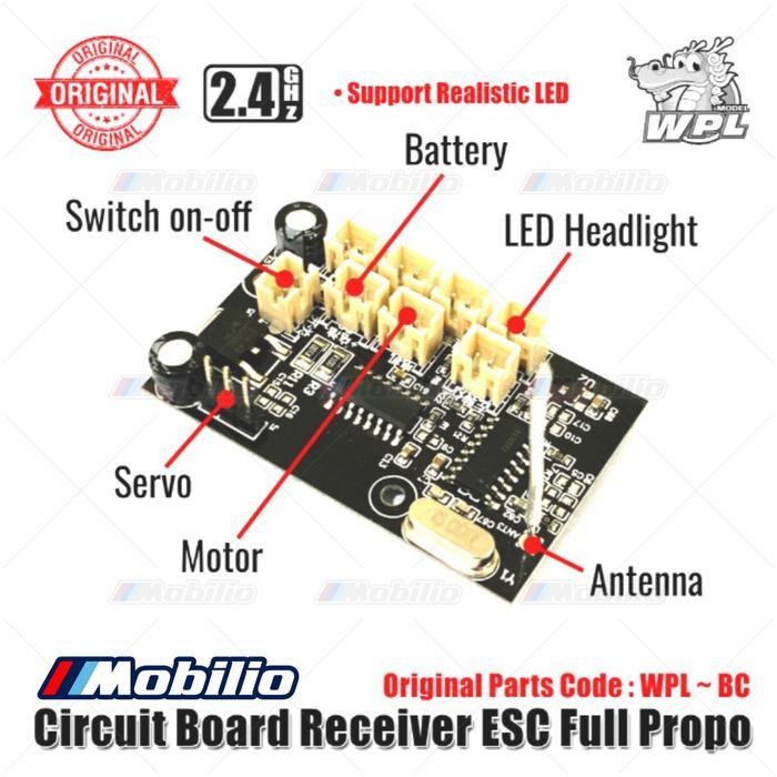 Original Part - Circuit Board Receiver Esc Full Propo Rc Wpl