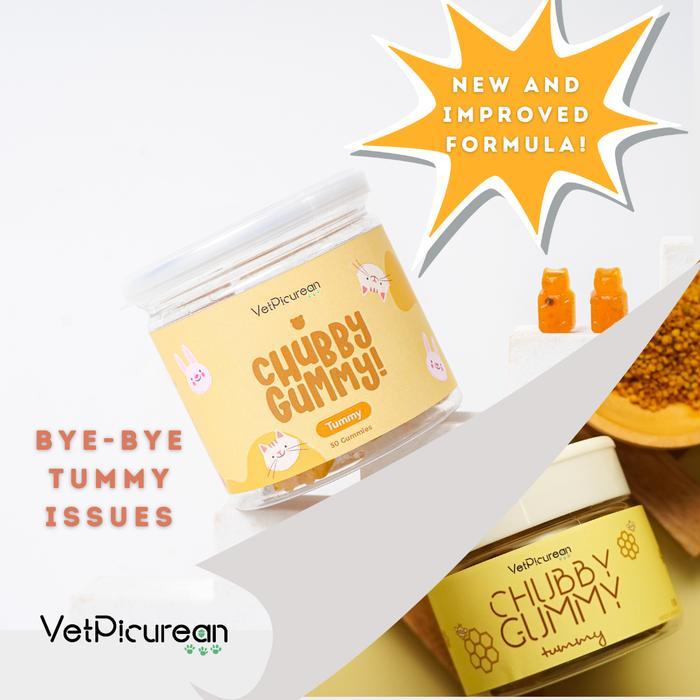 Vetpicurean Chubby Gummy Tummy Vitamin Anjing Kucing Untuk Diare - Superfood Pencernaan