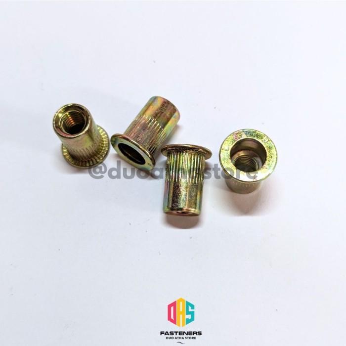 SALE Rivet Nut M6 Yellow / Mur Rivet M6 Kuning / Insert Nut M6 / Sert Nut
