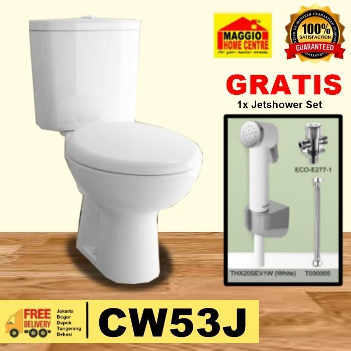 KLOSET DUDUK TOTO - KLOSET TOTO - CW053 SINGLE FLUSH - TOTO - KLOSET ONLY