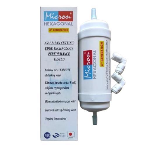 Micron Hexagonal 4Th Generation Water Filter Air Minum Alkali Anti-Oxidant Japan Cutting Edge Tech -