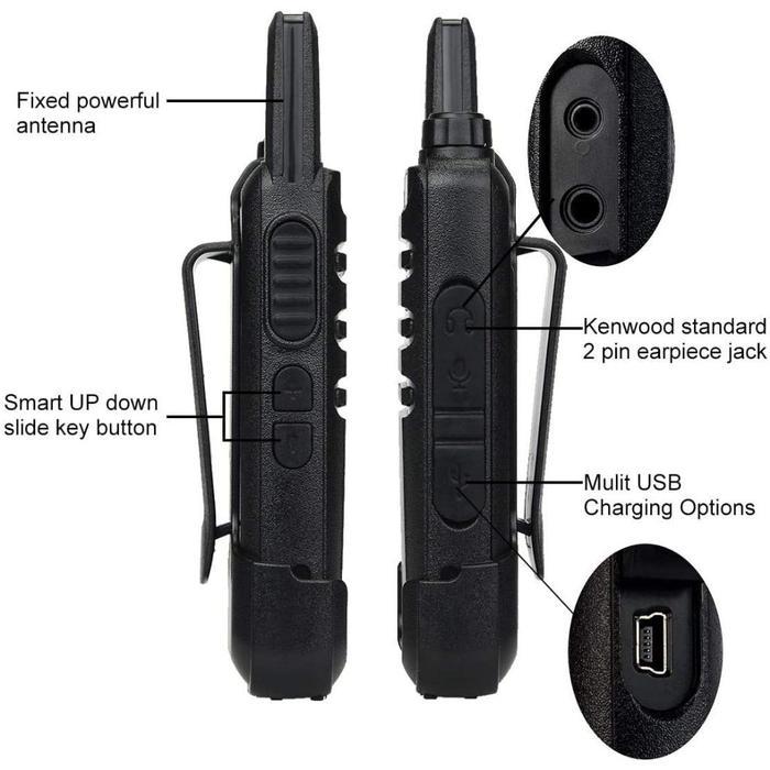 Promo Ready Stock Cod Ht Wln Kd C1 8Pcs Original Walkietalkie Wln Uhf Ht Wlan Genggam Jarak Jauh