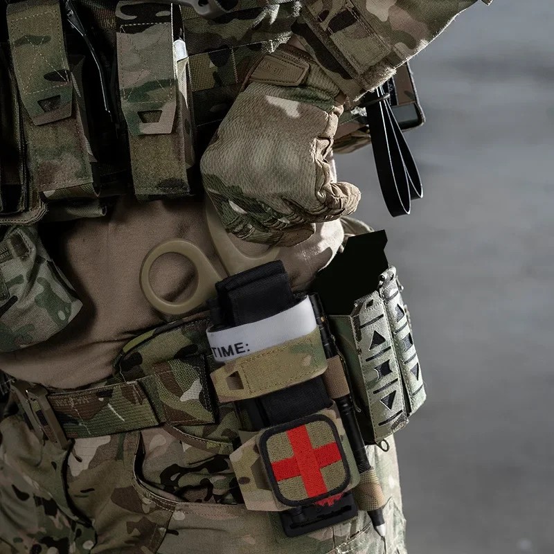 Tactical Tourniquee Pouch Survival Scissors Bag Trauma Shear Pouch Molle Scissor Holder Tactical