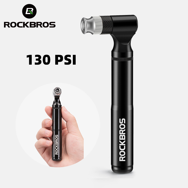 ROKBROS 130psi Pump Portable Tire Air Inflator Pump Aluminum Ultralight Hand Air Pump MTB Road yling