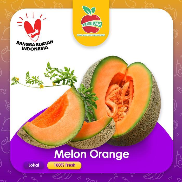 buah melon orange manis