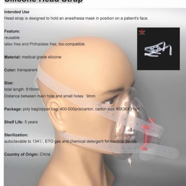 Head Harness Headstrap Anestesi Masker