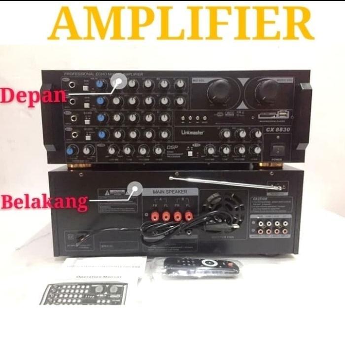 Power Amplifier Linkmaster Cx 8830 Power Mixer Amplifier Bluetooth #Gratisongkir