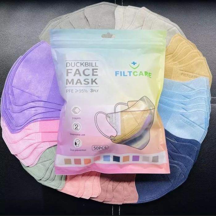 MASKER DUCKBILL FILTCARE MIX 50PCS