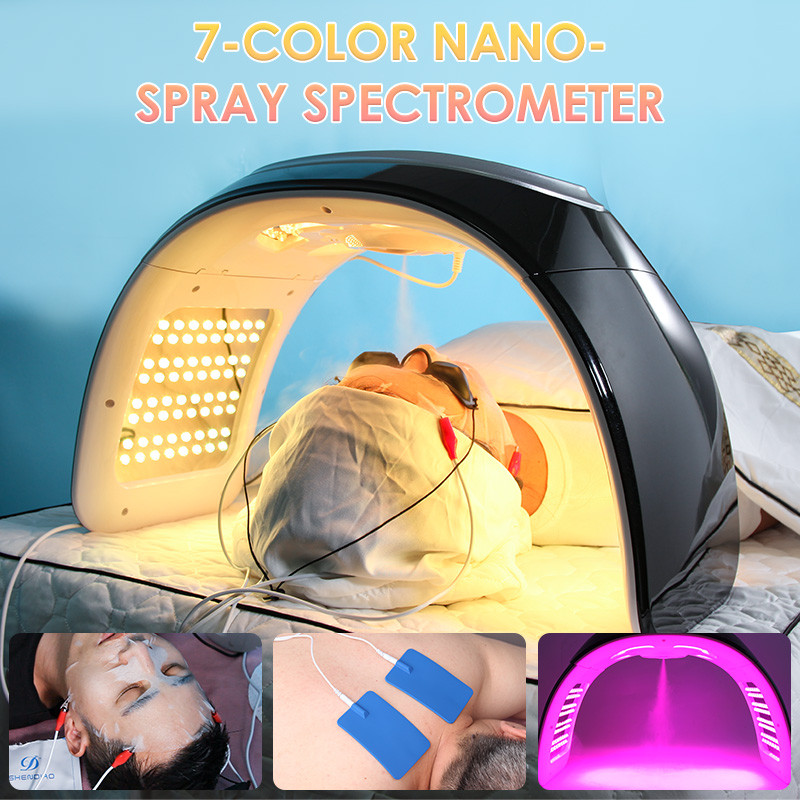7-Color LED Mask PDT Device Facial Sprayer Skin Rejuve Beauty Machine