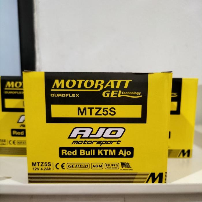 Motobatt Mtz5S Aki Kering/Gel Yamaha Mio M3 Original