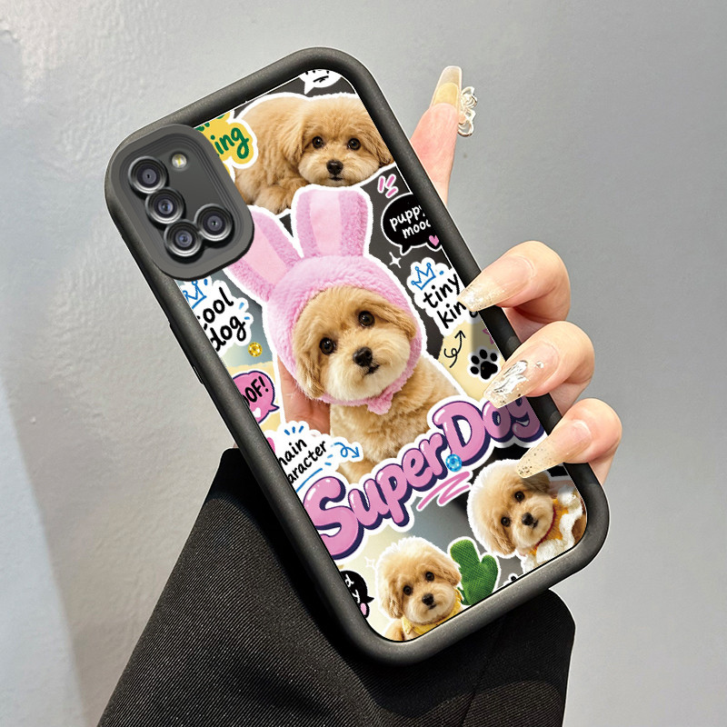 Casing Hp Samsung Galaxy A31 Case Casing pola Poodle Kesing Tahan sidik jari Kasing HP Cesing cermin