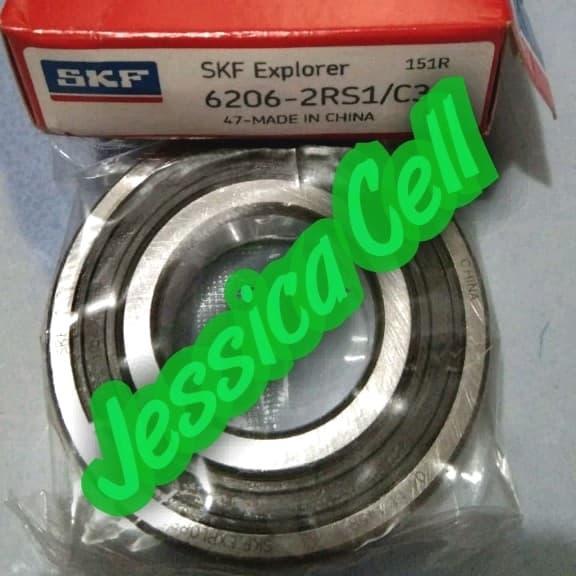 BALL BEARING 6206 2RS C3 SKF / 6206-2RSH-C3 SKF READY STOCK