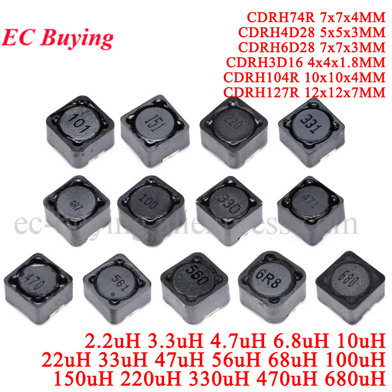 10Pcs/5pc CDRH127R CDRH74R CDRH4D28 CDRH6D28 CDRH3D16 CDRH104R Shielded Inductor SMD Power
