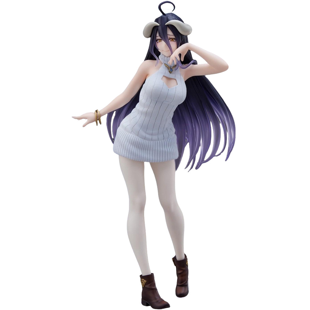 In Stock TAITO Genuine Overlord IV Albedo Coreful Figure Knit Onepiece Ver Renewal 20cm Collection