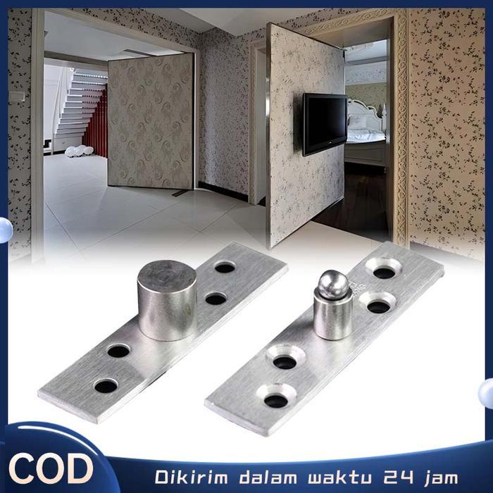 2pcs Engsel Pivot Engsel Pivot Dekson Engsel Jendela Putar Pivot Engsel Pintu Stainless