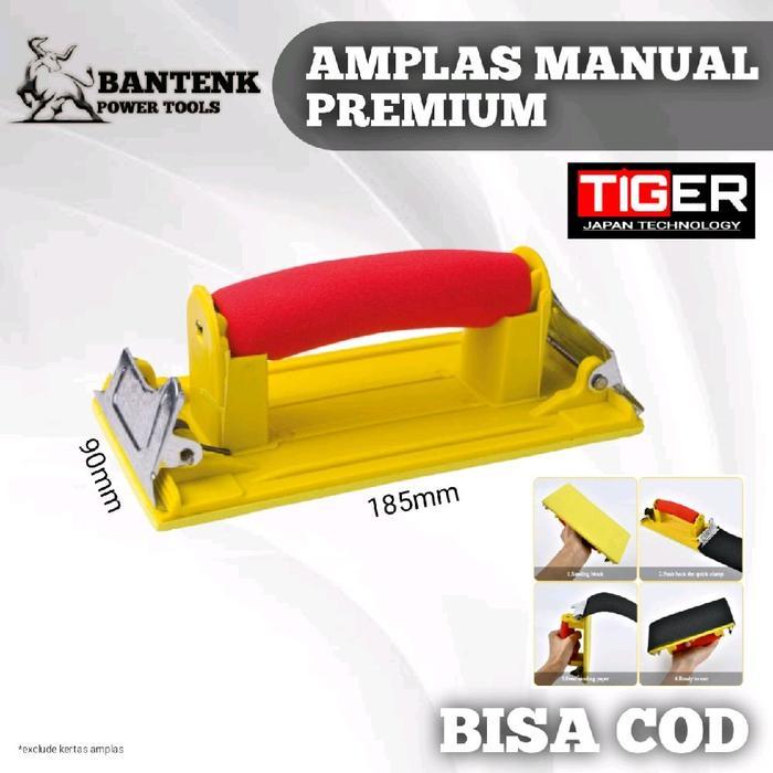 Amplas Tangan Manual Premium Tiger, Sander Manual Amplas Manual Tatakan Amplas Kotak Manual Premium
