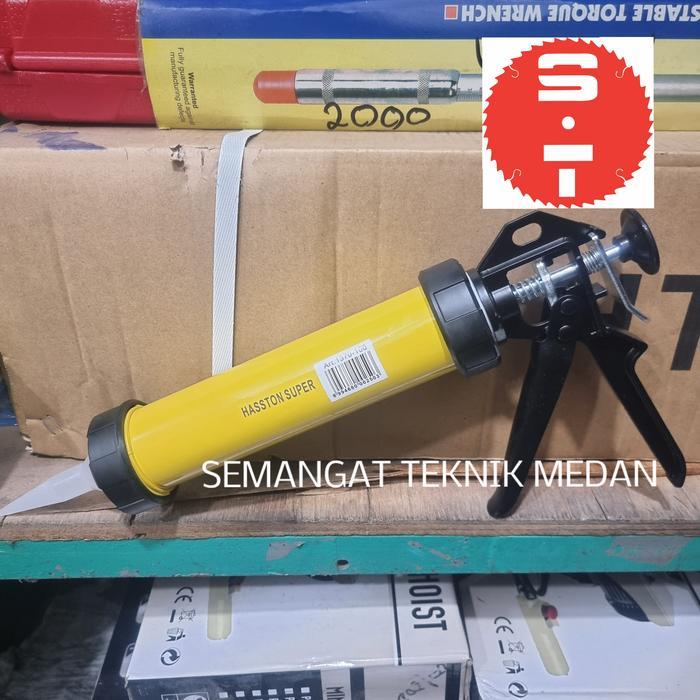 Popglumstore- Tembakan Lem Silikon Silicone Sealant Caulking Gun 9" Hasston Prohex [Kode 1Kode 2Kode