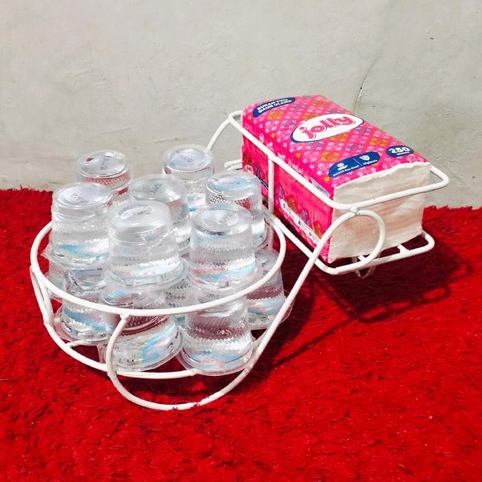 sw4u Rak Lebaran Tempat Menyimpan Tisu Dan Minuman Rak Besi