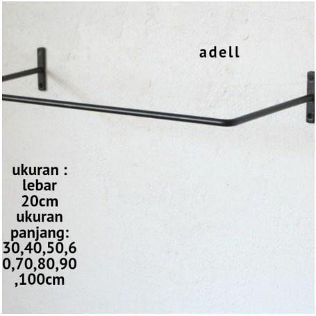 Gawang Baju Tembok Gawang Baju Dinding Jemuran Baju Handuk Tempel Besi Promo 