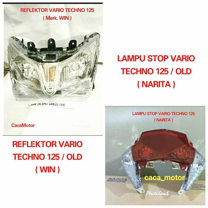 Reflektor Win + Lampu Stop Narita Vario Techno 125 Old ( 1 Set )