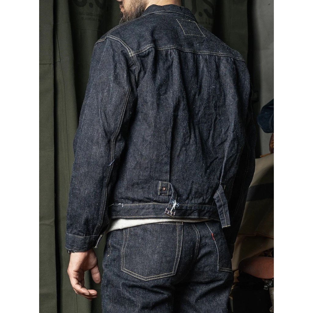 Rugged Bronson 1943 Model S506XX Jean Jacket in Slub Raw Selvedge Denim Lot S806XX Indigo