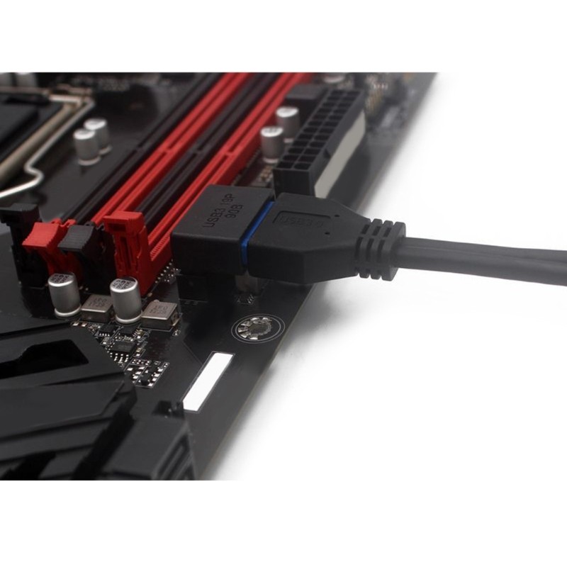 Right Angled USB 3.0 20-pin Extension Adapter Desktop Motherboard 90 Degree Angled USB 3.0 19-Pin Mo