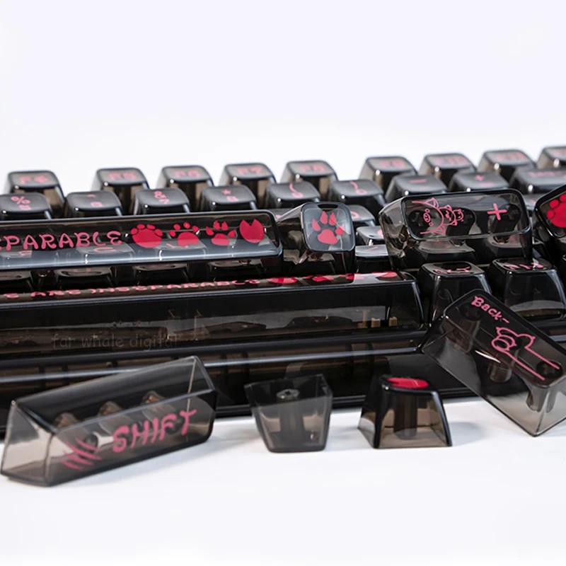 Coolkiller Transparent Keycap Pc Abs Csa V2 Height  For Keydous Keyboard Accessories Pc Gamer 61 68 