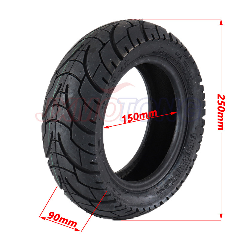 TUOVT 90/60-6 Tubeless Tire for Electric Scooter 11 Inch Widened Wear-Resistant Anti-Skid Vacuum