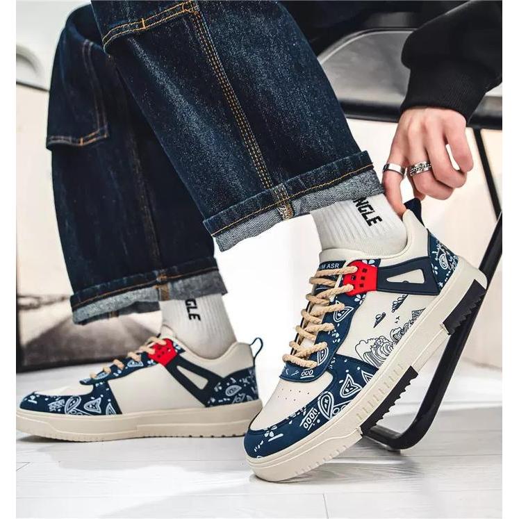 Sepatu Pria Sneakers Casual Tali Premium Kets Original Keren Ax