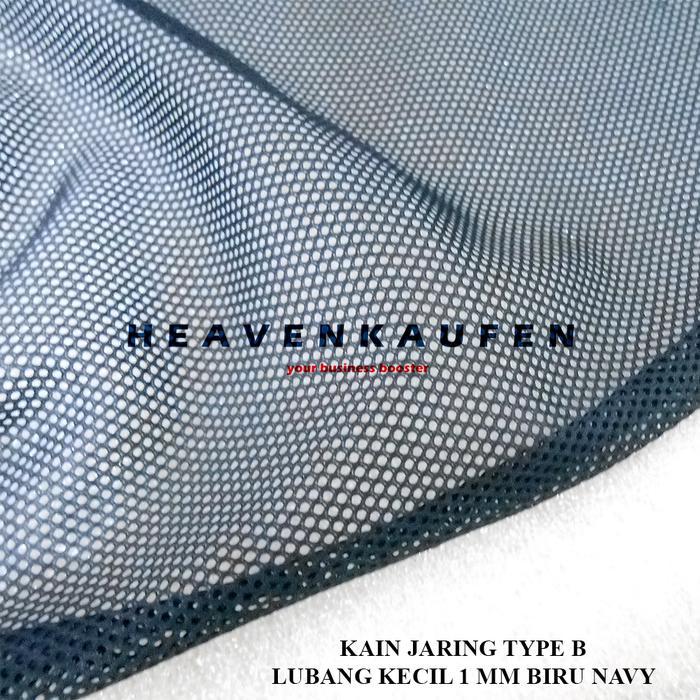 SALE Kain Jaring Jala Lubang Kecil Diameter Lubang 1 mm Warna Biru Dongker Navy Untuk Material