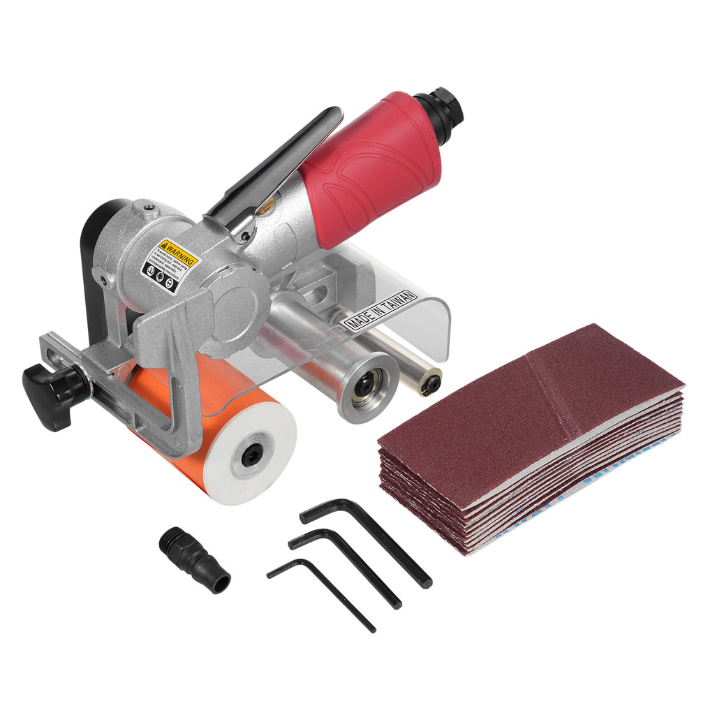 JUAL  Air Belt Sander Pneumatic Roller Belt Sander Professional Belt Sander Sanding Pneumatic Tool w
