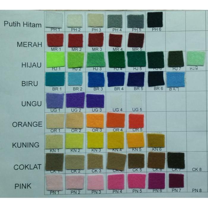 Bahan Kerajinan Kain Flanel meteran