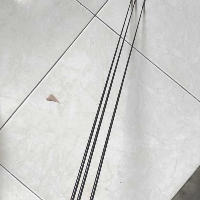 SOLID CARBON UJUNG TEGEK BARONANG PANJANG 1METER BUTT 7.0 TOP 2.0