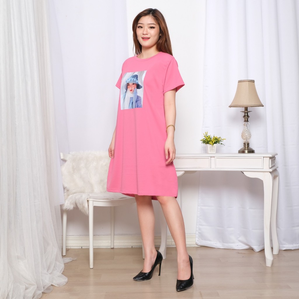 Daster Kekinian / Daster Viral Gambar DTF ( Real Pick ) Daster Tiktok Viral Bisa REQUEST GAMBAR Fit 