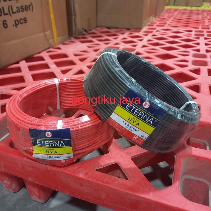 Kabel Nya 2,5 Eterna 50Meter Kabel Tunggal Tembaga