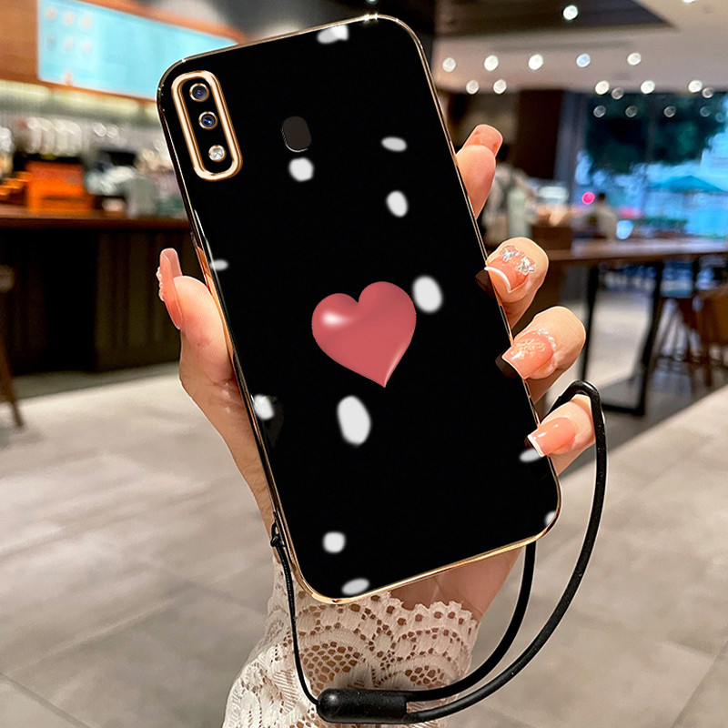 Casing Hp Untuk Samsung Galaxy A20 A30 M10s A20s A21s Case Casing HP pola Cinta rantai Kesing Cesing
