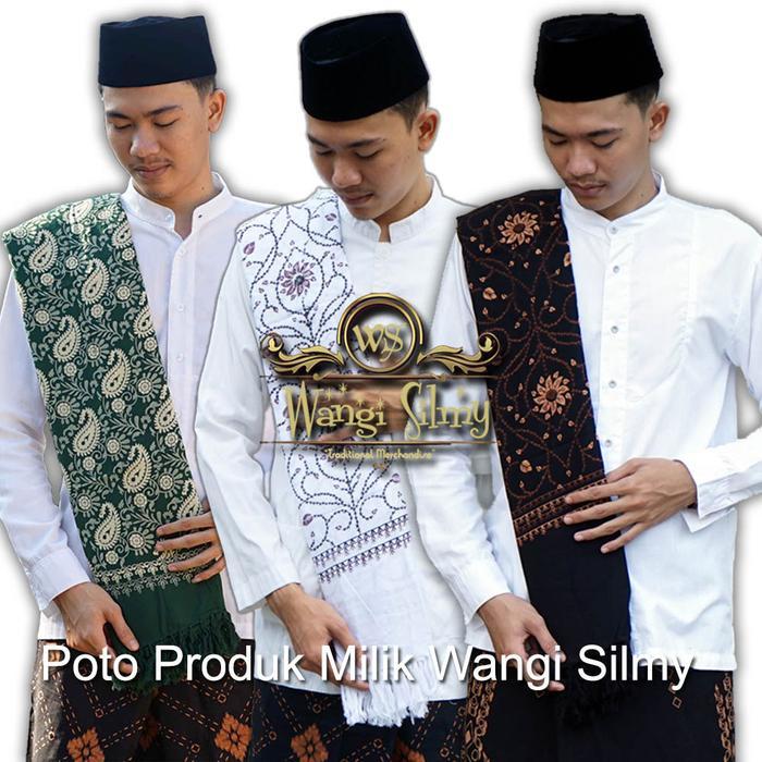 Sorban Putih Motif Kashmiri Print - Sorban Putih Habib