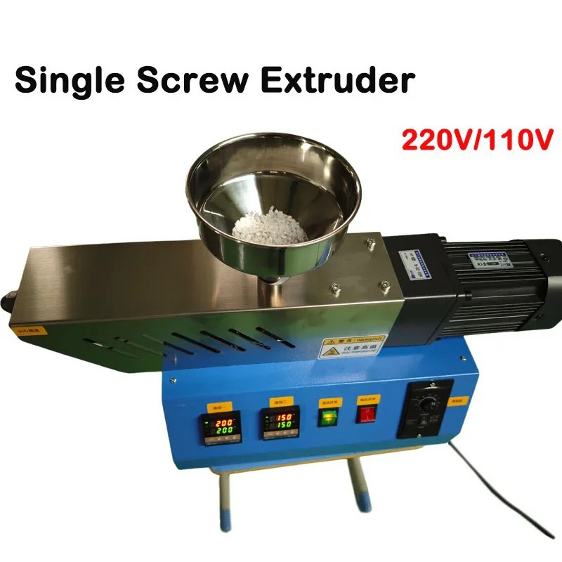 Single Screw Extruder Laboratory Plastic Extruder Machine Polymer Injection Molding Crusher Traction