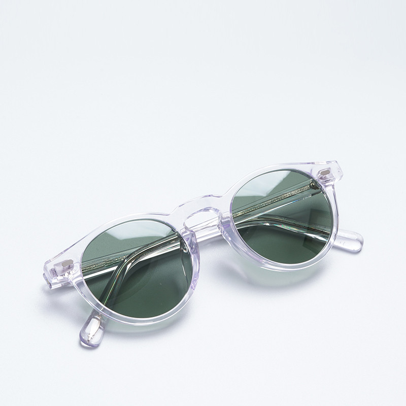 Oliver Gregory Peck Sunglasses Women Acetate Retro Round Polarized Vintage Driving Glasses Shades