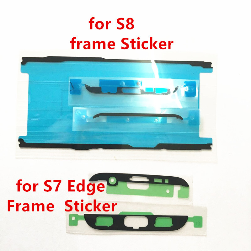 AliSunny 10pcs LCD Frame Sticker for  Galaxy S6 G920 S6 Edge S7 G930 S7 Edge S8 Plus Front Bezel Adh