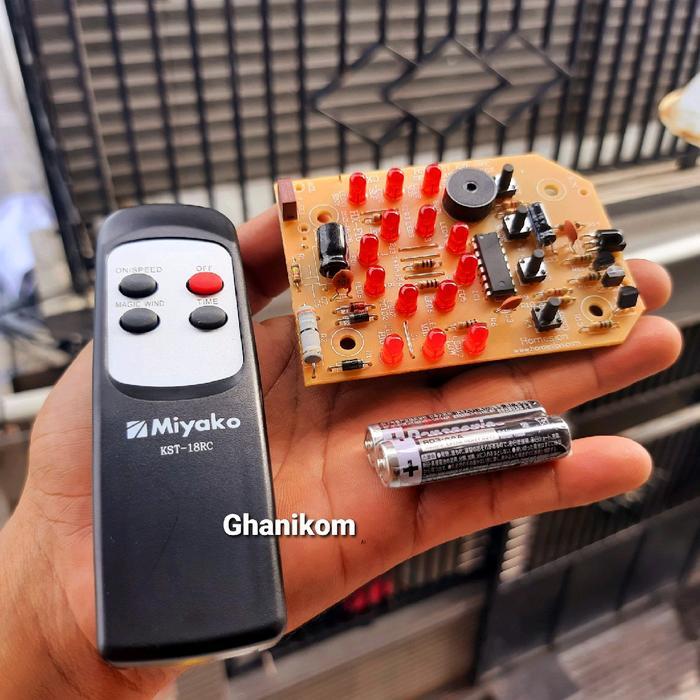 Pcb kipas angin miyako kst 18 rc -Remot kipas angin miyako Original Kst 18 rc