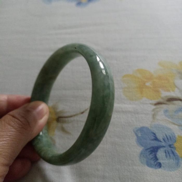 Baru Gelang Giok Asli Burma / Myanmar Warna Hijau Original Ori Berquality