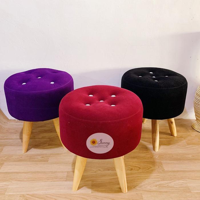 Stool Kancing Sofa Stool Bulat Sofa Jamur Kursi Stool Furniture Original