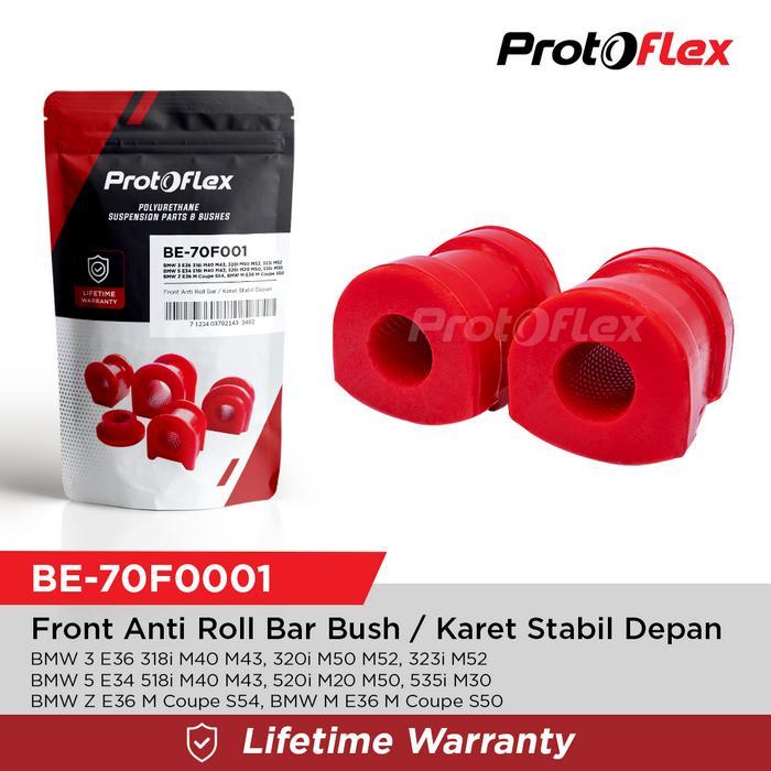Rodajaya Parts - Protoflex Karet Stabil Depan Bmw 3 E36 E34 Bmw 5 E34 Bmw Z E36