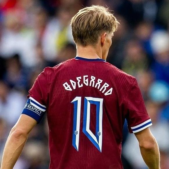 Khusus Grab! [ Nameset ] Norway Norwegia Home Euro 2024 Odegaard 10