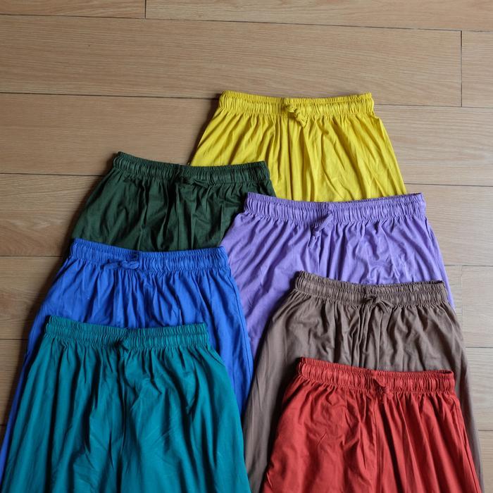 Kulot Panjang Hw Celana Kulot Kaos Spandek Rayon Premium Karet Lembut Melar Nyaman Tali Serut