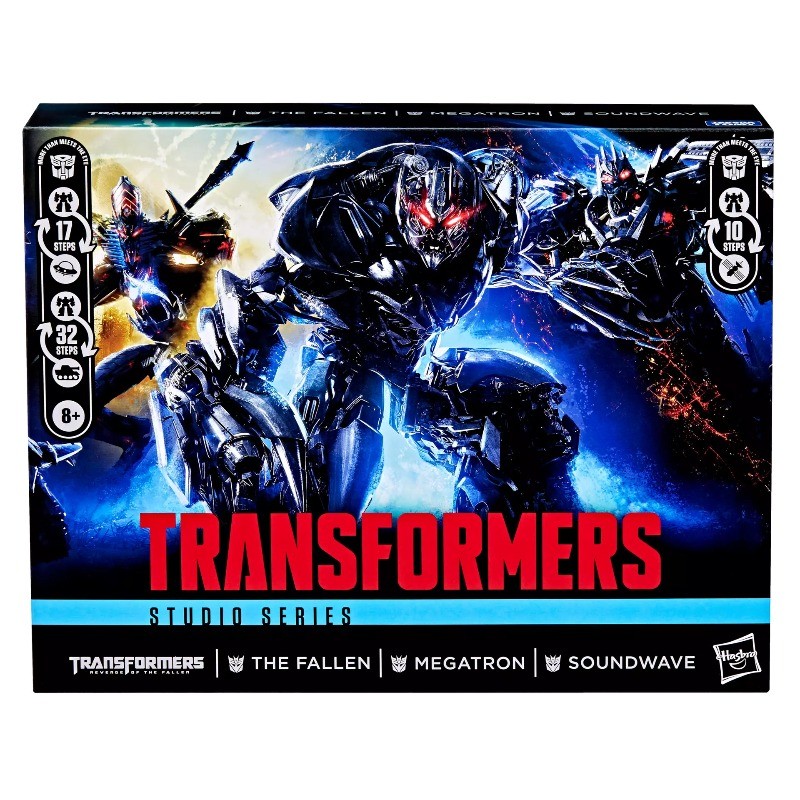 Genuine Hasbro Transformers Exclusive ROTF Decepticon 3-Pack Megatron Soundwave The Fallen Assemble